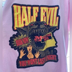 Half Evill Motel Blush Pink Tee 333
